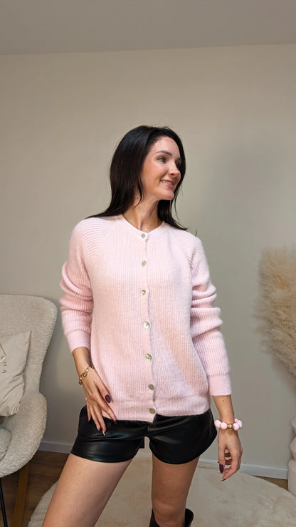 Strickcardigan - Rosa