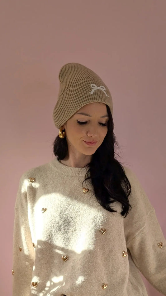Strickmütze - Sweet Bow