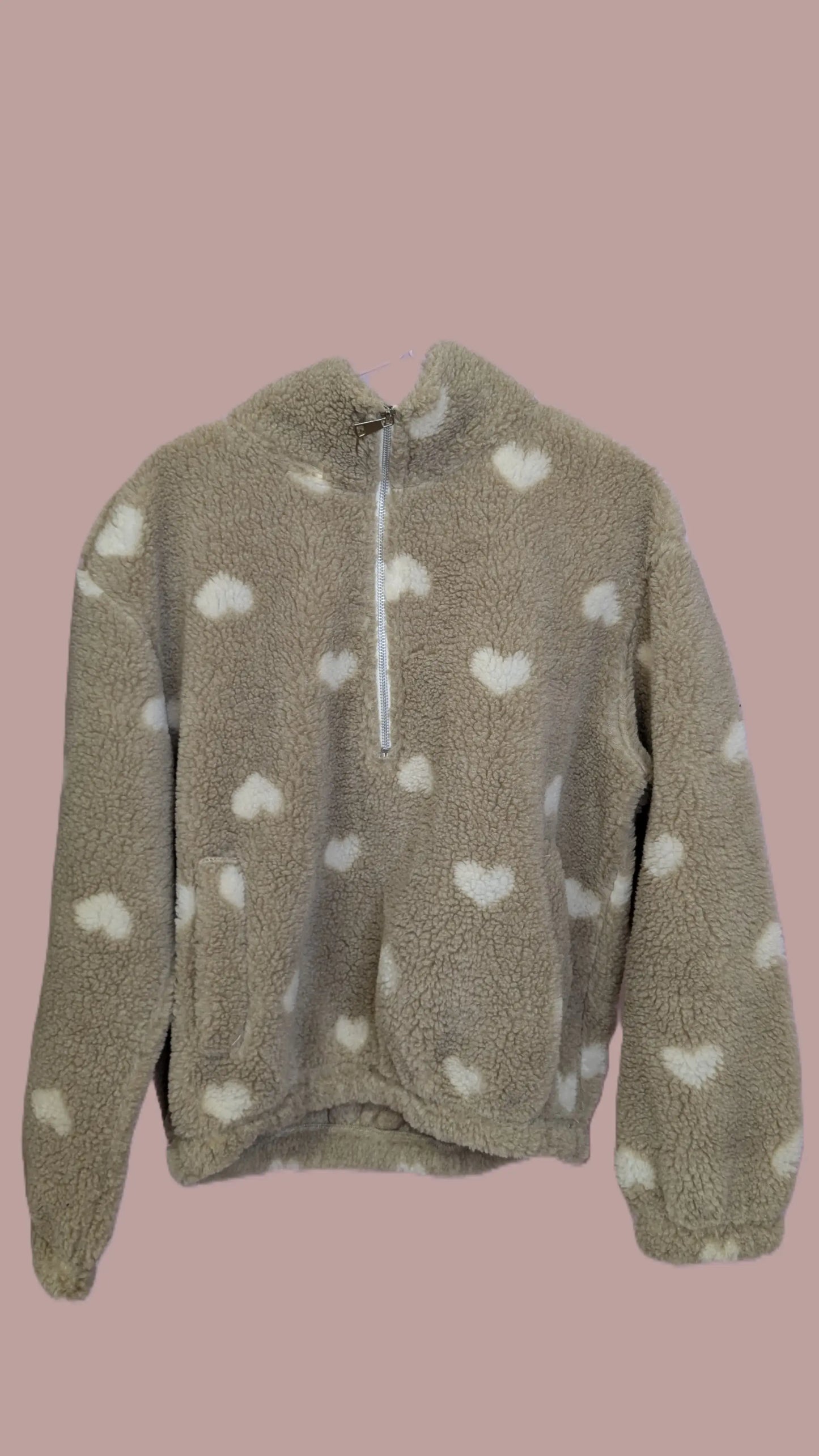 Teddy Zipper - Sweetheart Beige