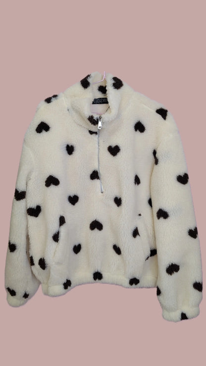 Teddy Zipper - Sweetheart Creme
