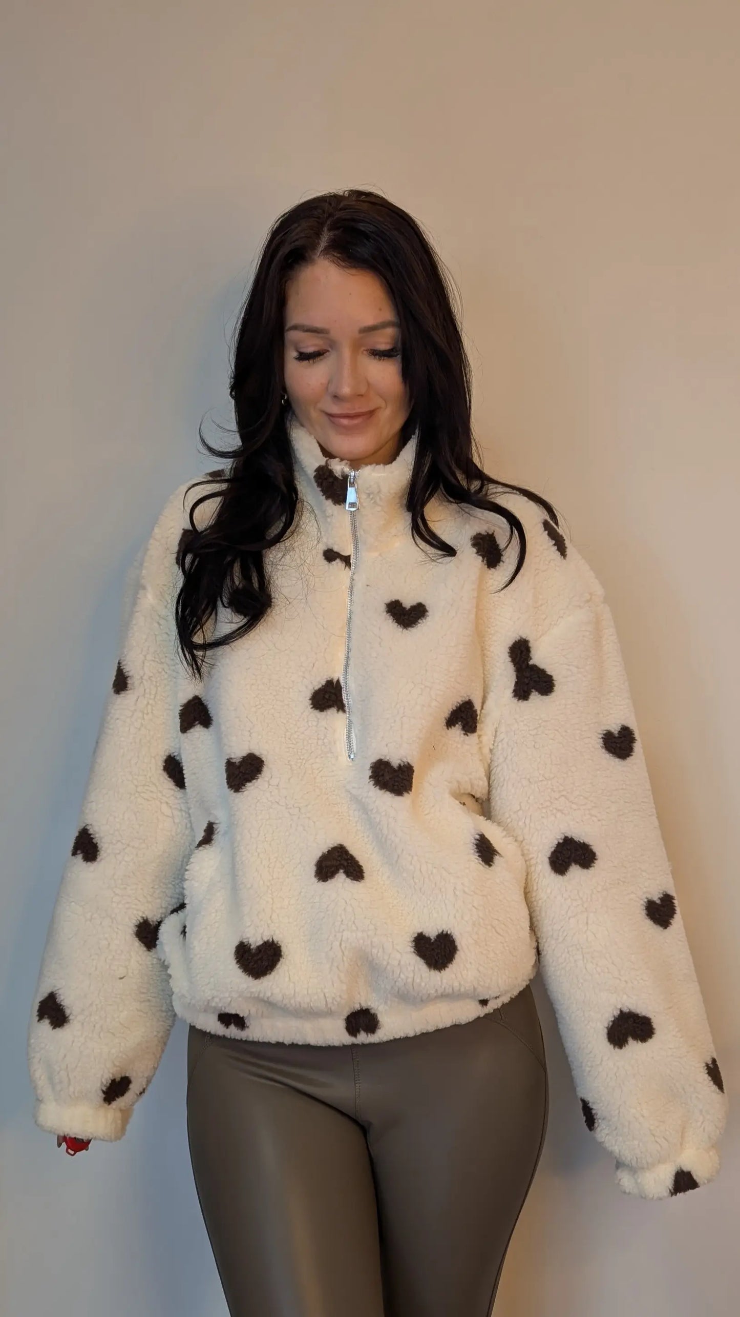 Teddy Zipper - Sweetheart Creme