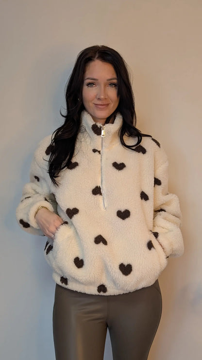 Teddy Zipper - Sweetheart Creme