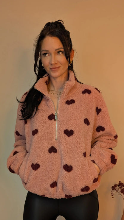 Teddy Zipper - Sweetheart Rosa