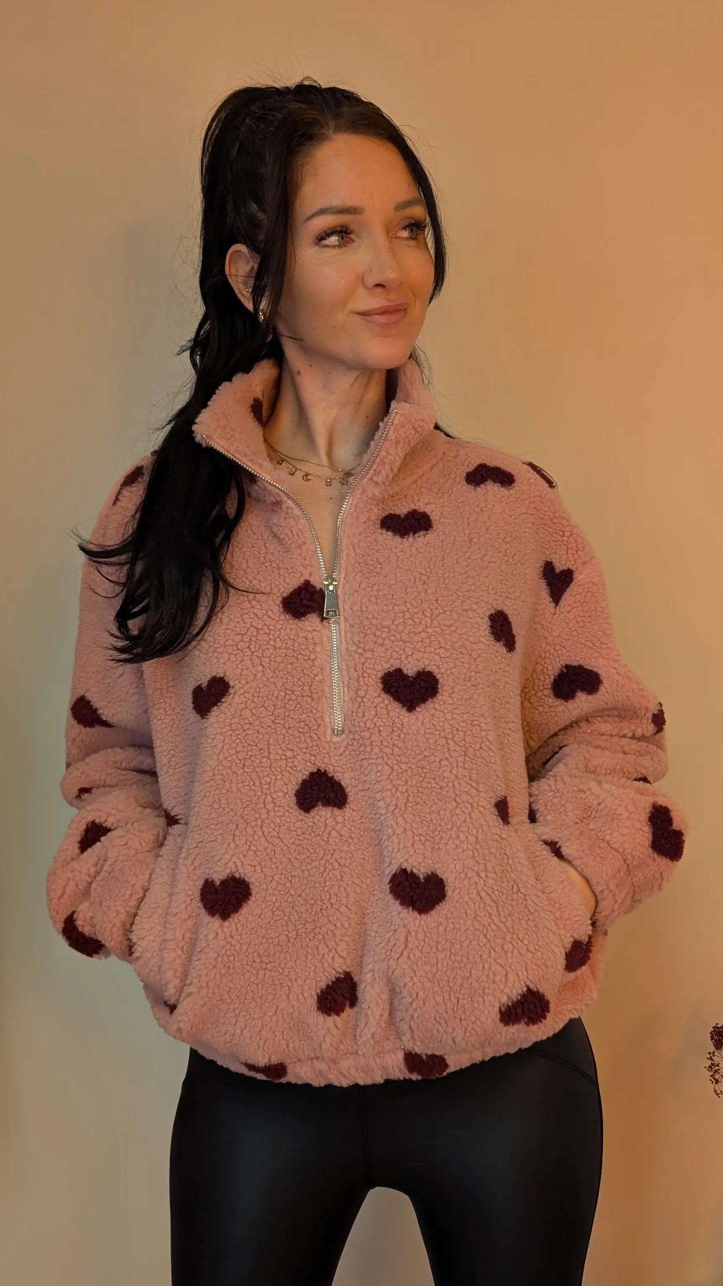 Teddy Zipper - Sweetheart Rosa