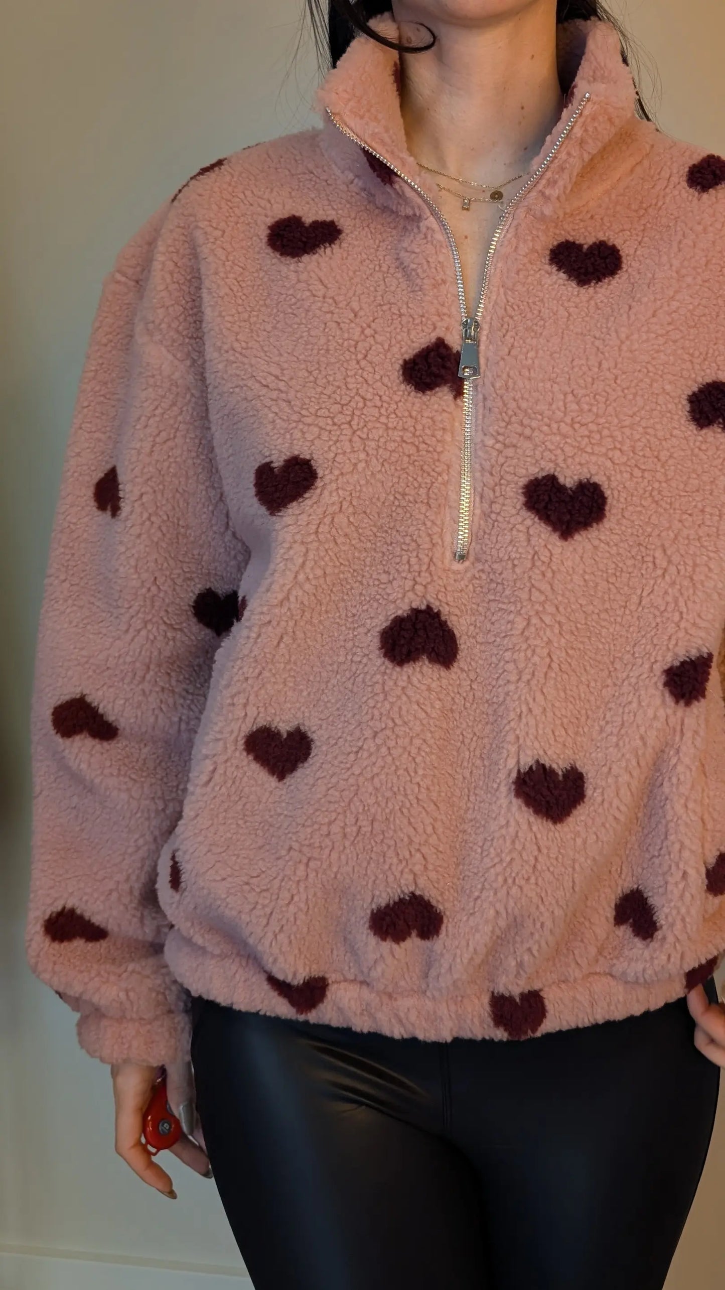 Teddy Zipper - Sweetheart Rosa