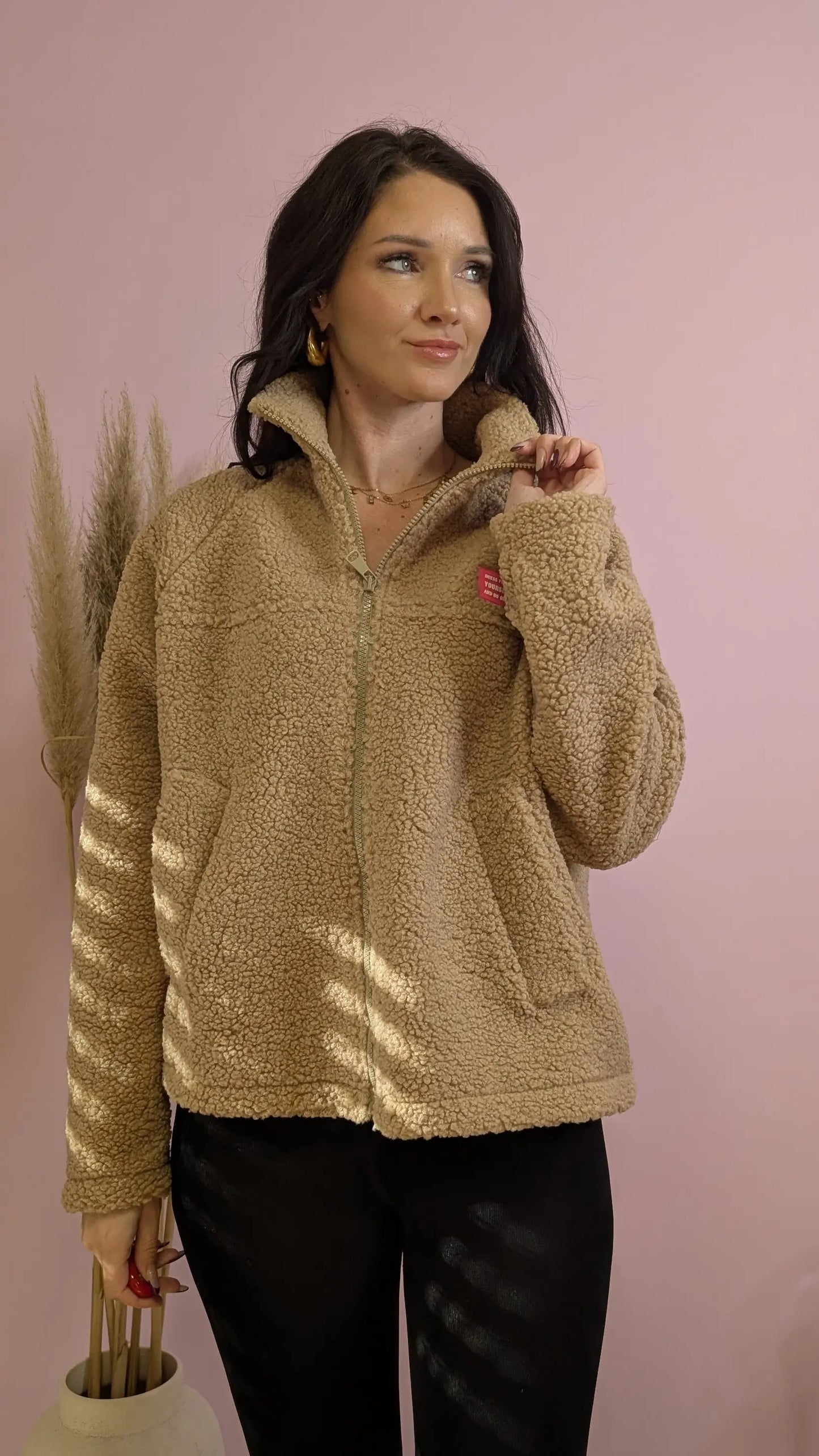 Teddyjacke - Sweetart Beige