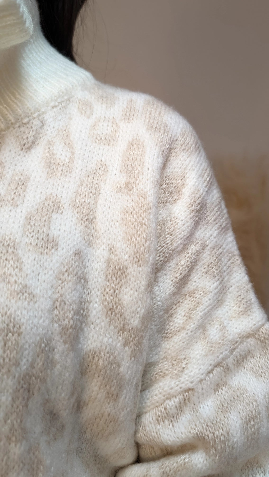 Strickjacke - Leo beige