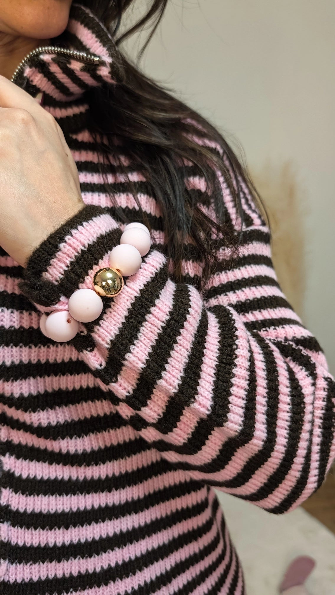 Strickjacke - Candy Stripe